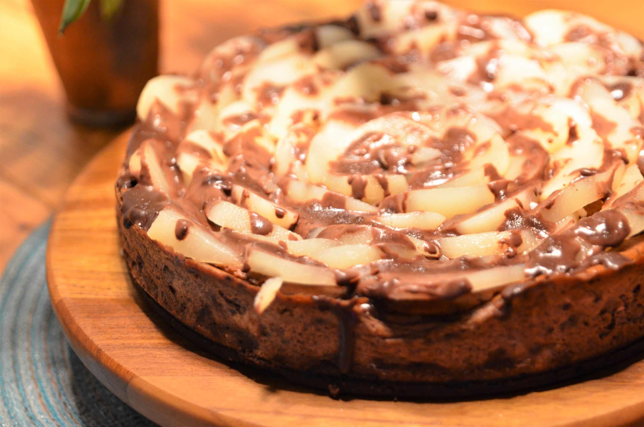 Cheesecake mit Schokolade und Birnen – KrimsKramsBlog